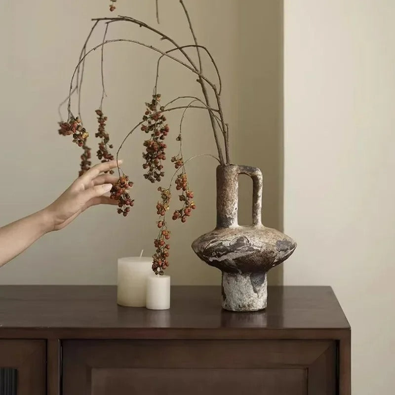 The Wabi-Sabi Timeworn Handcrafted Ceramic Vase