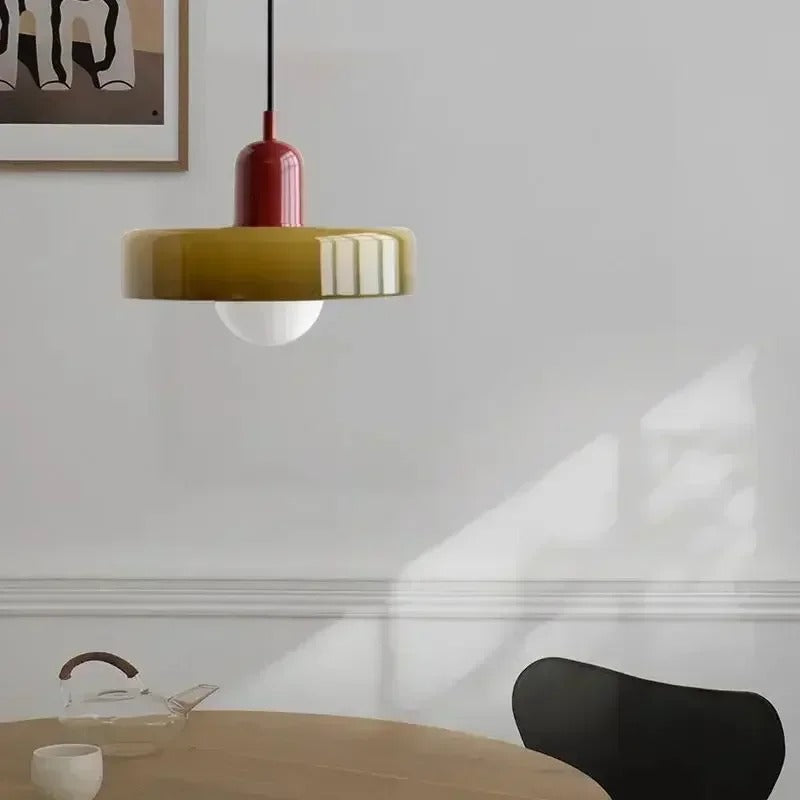 Nordic Retro Glass Chandelier for Living Room and Dining Area