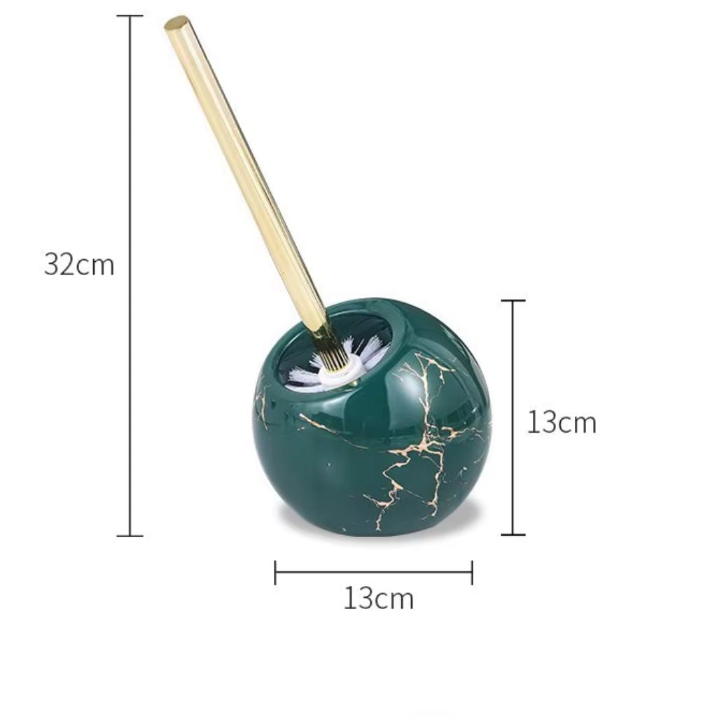 Marble Toilet Brush and Holder