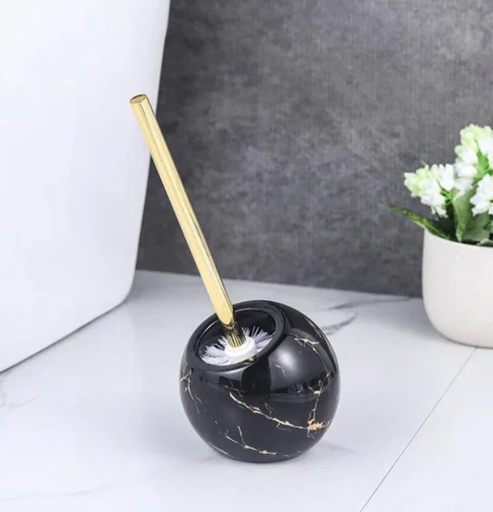 Marble Toilet Brush and Holder