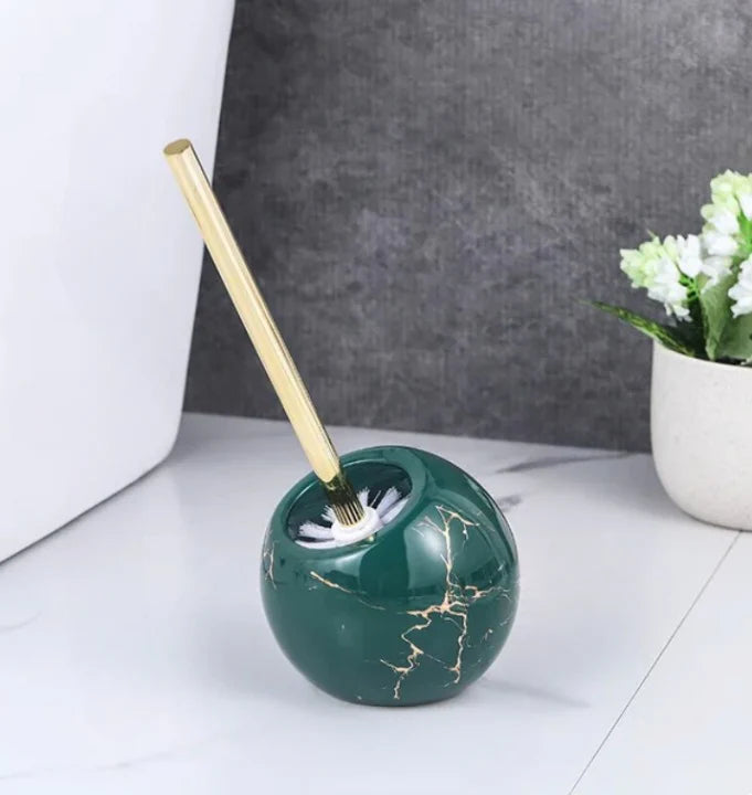 Marble Toilet Brush and Holder