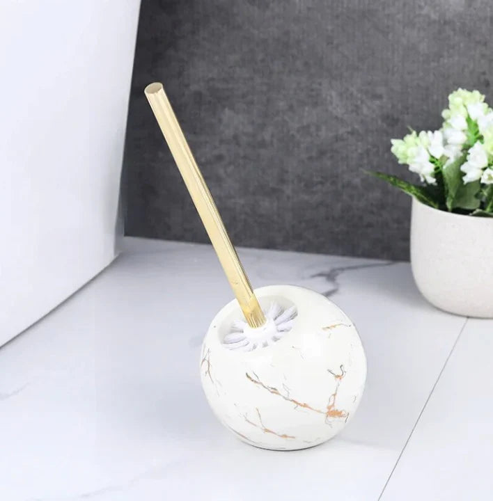 Marble Toilet Brush and Holder