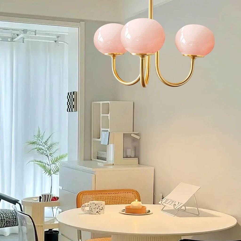 Marshmallow Frosted Glass Chandelier
