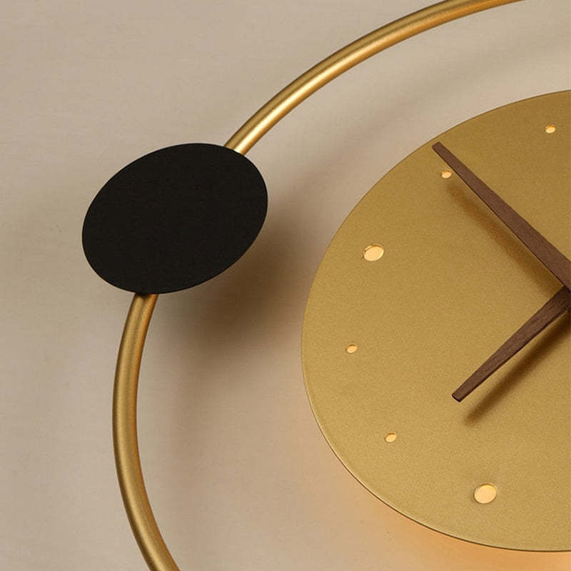 Metal Frame Wall Clock with LED Backlight - Lattea Global