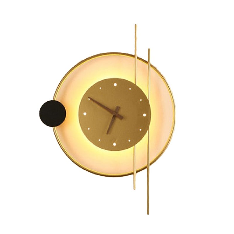Metal Frame Wall Clock with LED Backlight - Lattea Global
