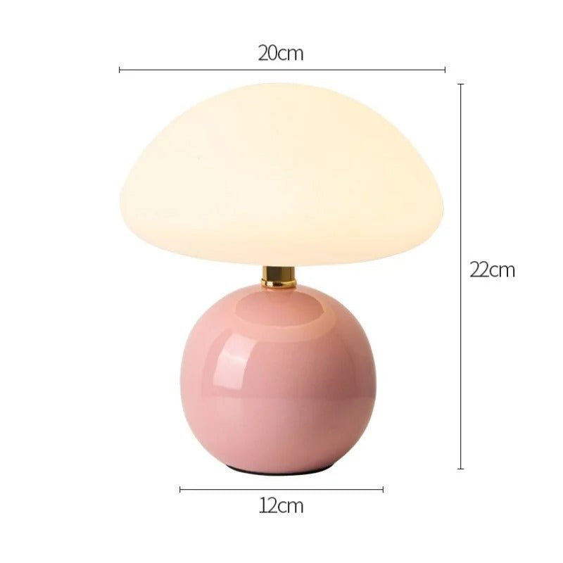Metallic Mushroom LED Table Lamp - Lattea Global