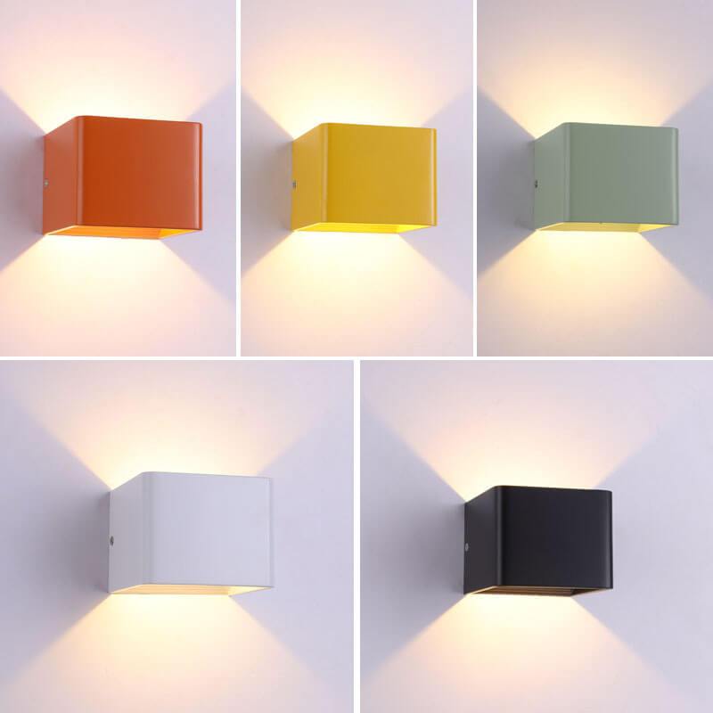 Mini Square Up Down LED Wall Sconce - Lattea Global