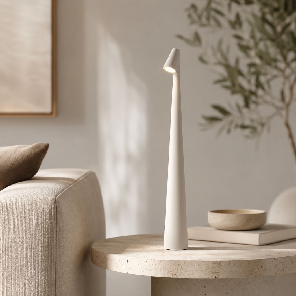 Minimalist Nordic Cordless LED Table Lamp with Touch Control