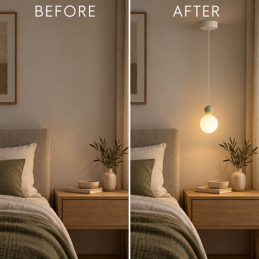 Minimalist Nordic Globe Pendant Light