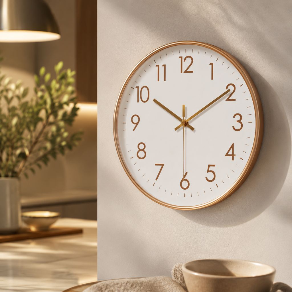 Minimalist Nordic Wall Clock Quiet Quartz