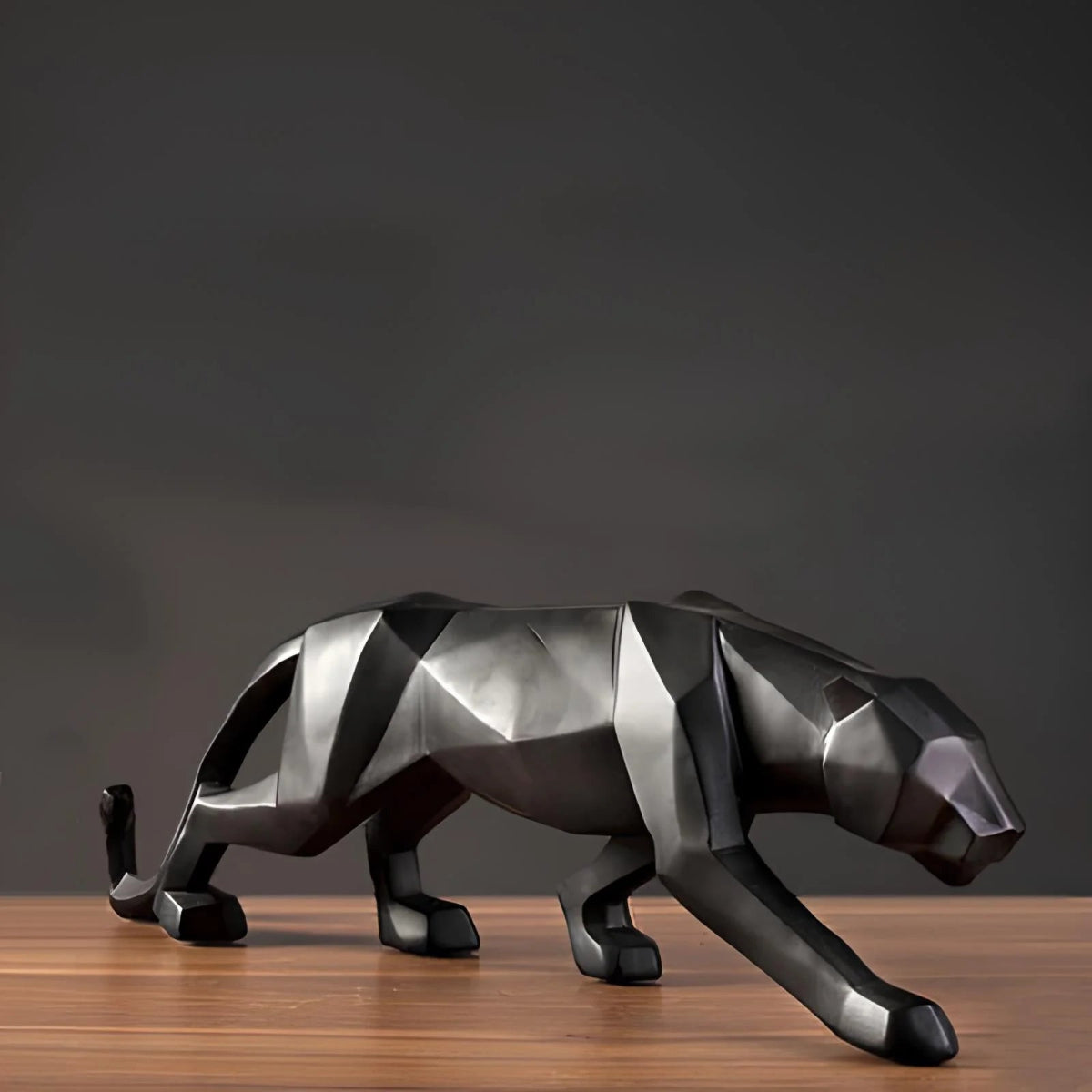 Minimalist Panther Resin Sculpture - Lattea Global