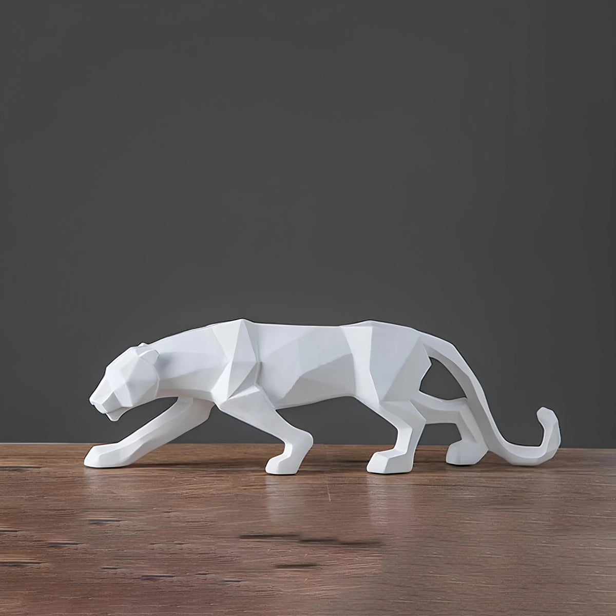 Minimalist Panther Resin Sculpture - Lattea Global