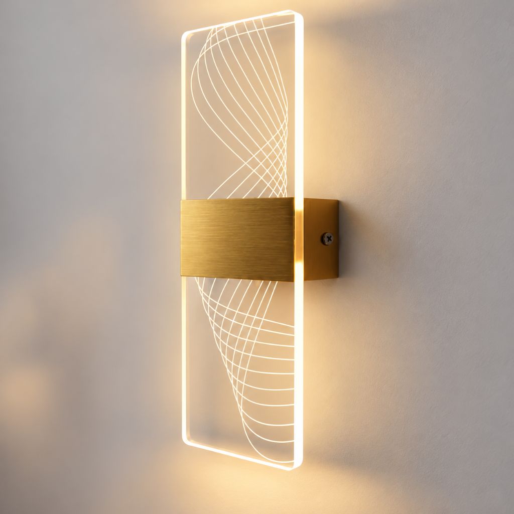 Modern Acrylic LED Wall Light with Touch On/Off Switch 6W