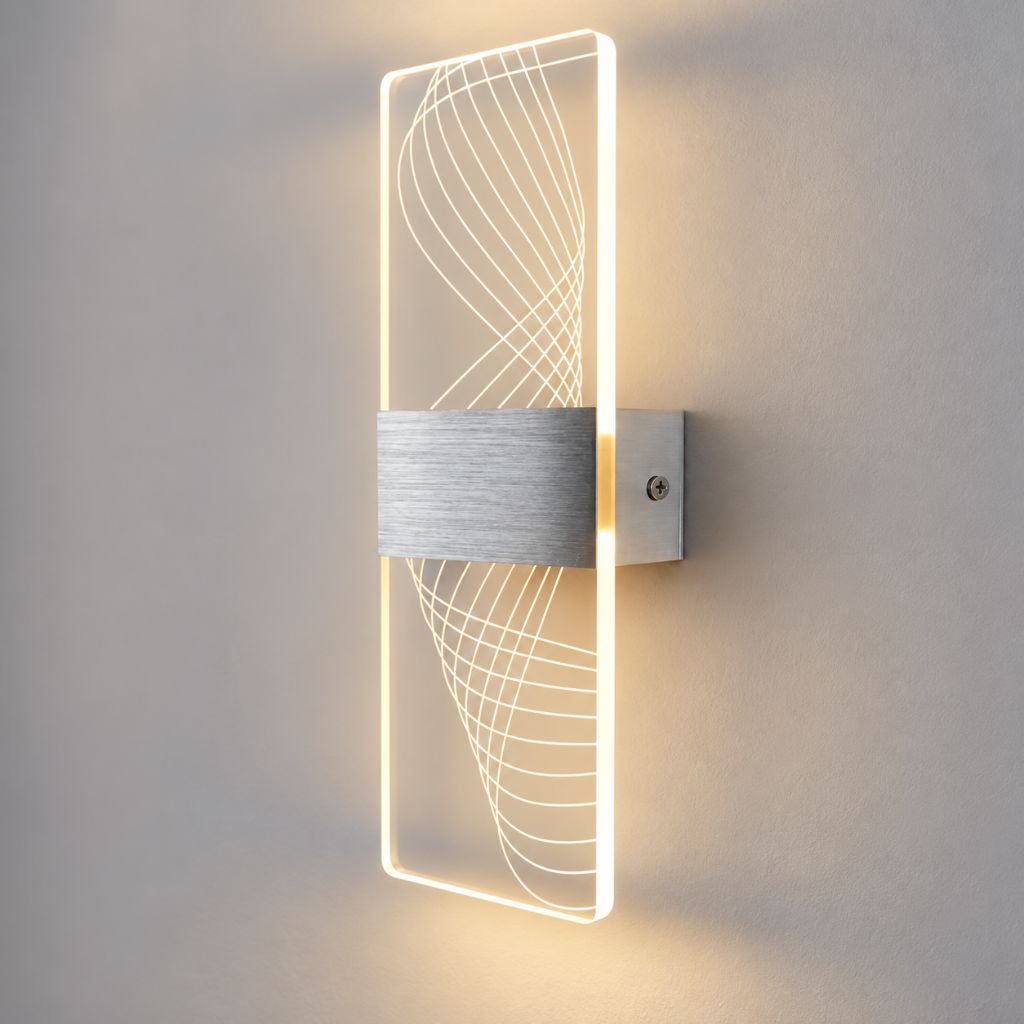 Modern Acrylic LED Wall Light with Touch On/Off Switch 6W