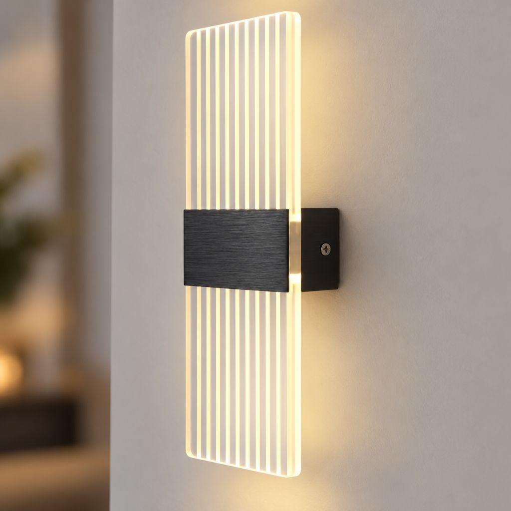 Modern Acrylic LED Wall Light with Touch On/Off Switch 6W