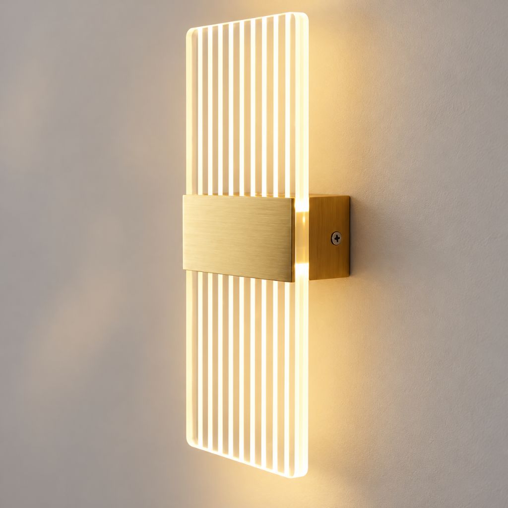 Modern Acrylic LED Wall Light with Touch On/Off Switch 6W