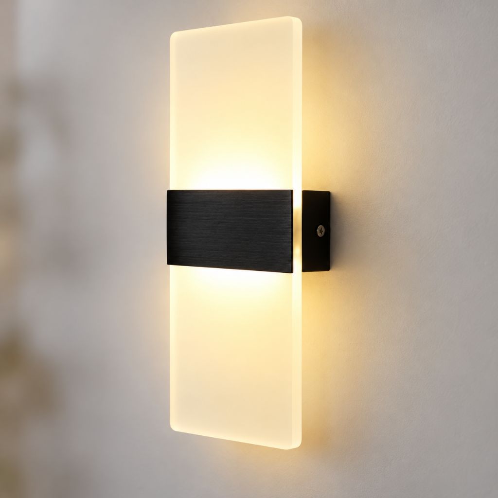 Modern Acrylic LED Wall Light with Touch On/Off Switch 6W
