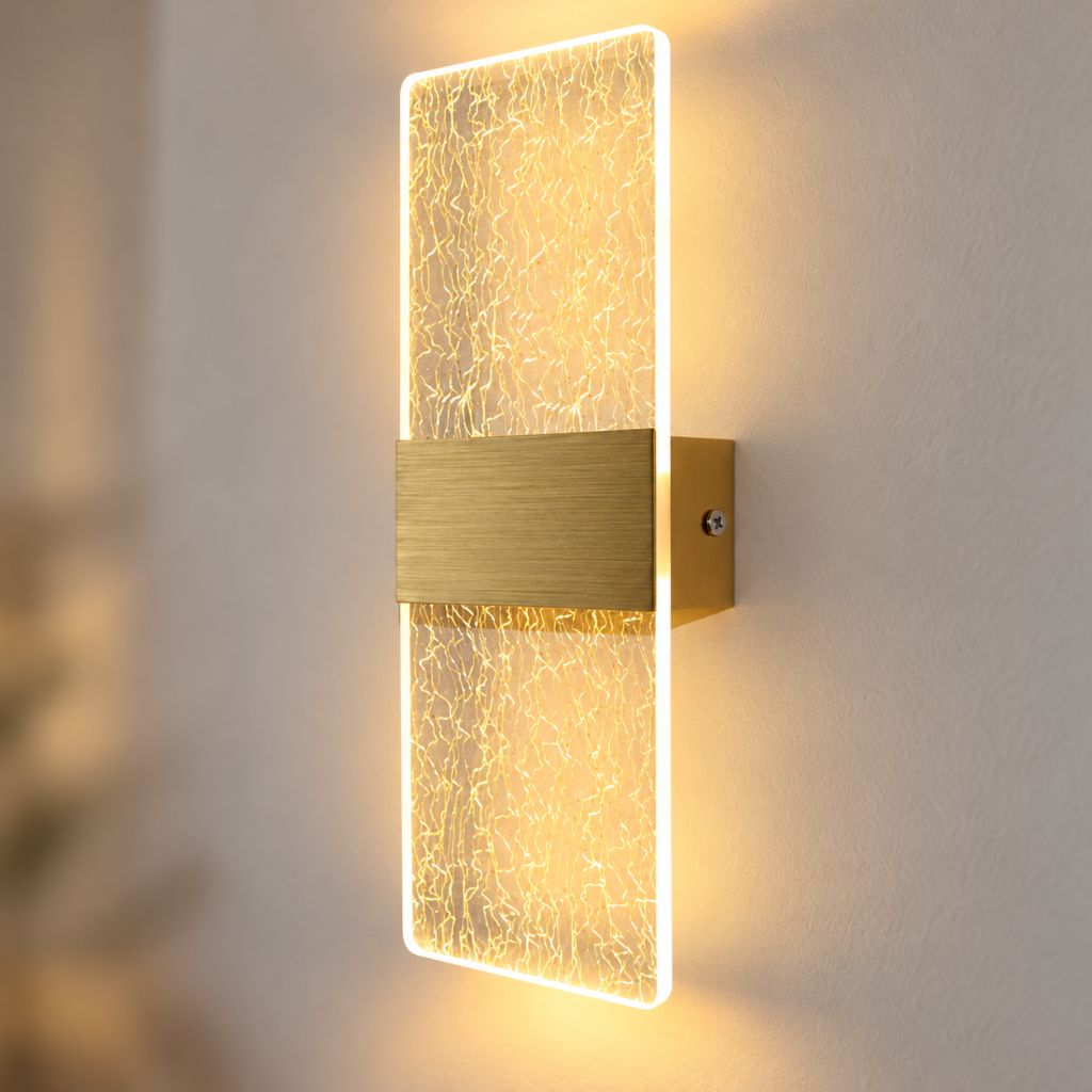 Modern Acrylic LED Wall Light with Touch On/Off Switch 6W