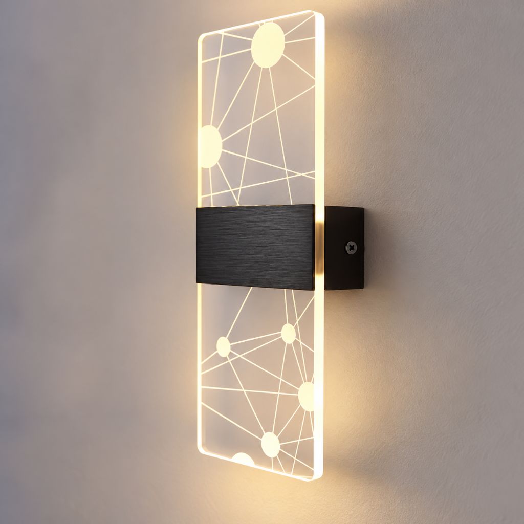 Modern Acrylic LED Wall Light with Touch On/Off Switch 6W