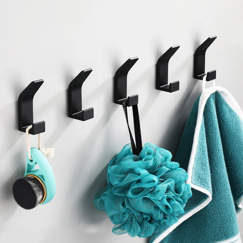 Modern Aluminum Wall Hooks for Bathroom