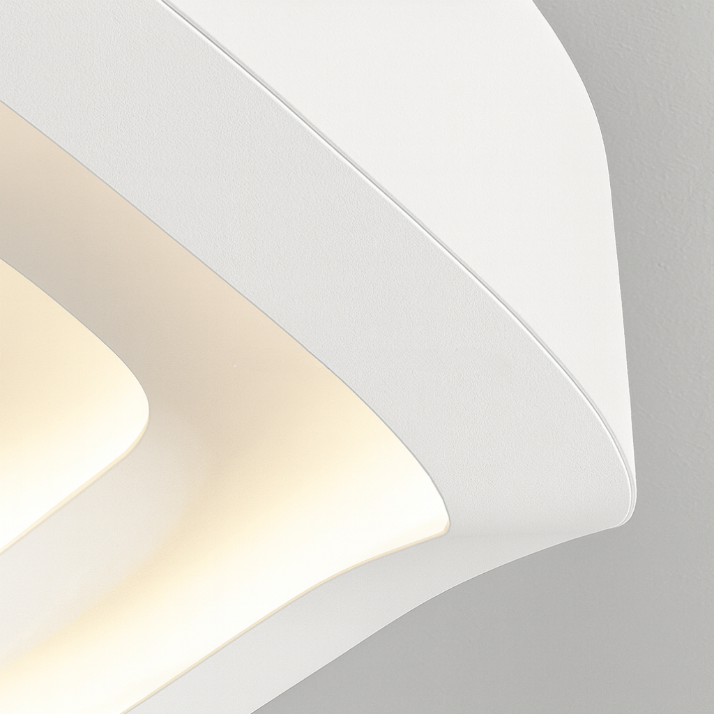 Modern Art Deco Chandelier | White LED Ceiling Light