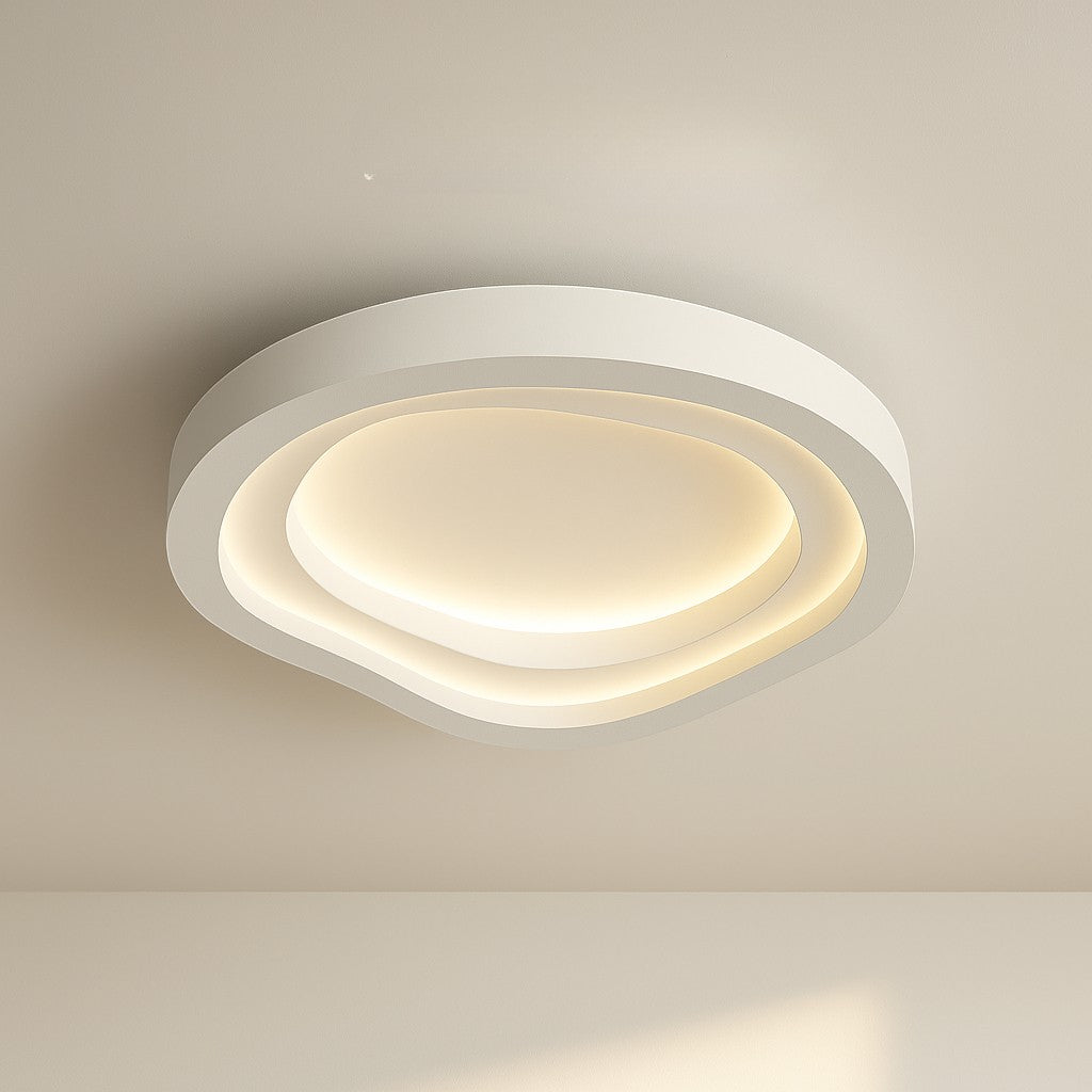 Modern Art Deco Chandelier | White LED Ceiling Light