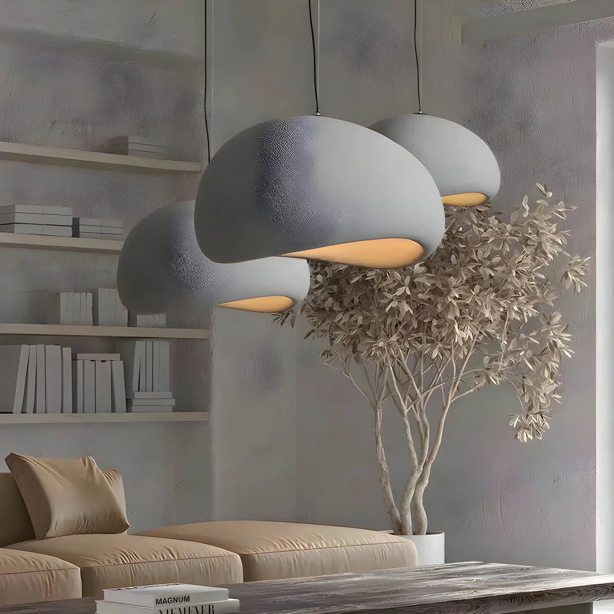 Modern Boho Wabi Sabi Resin Chandelier - Lattea Global