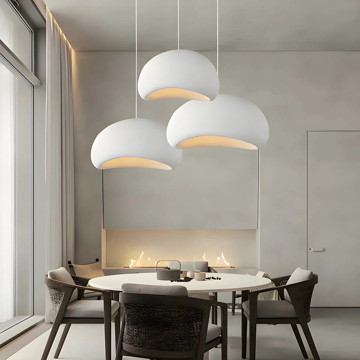 Modern Boho Wabi Sabi Resin Chandelier - Lattea Global
