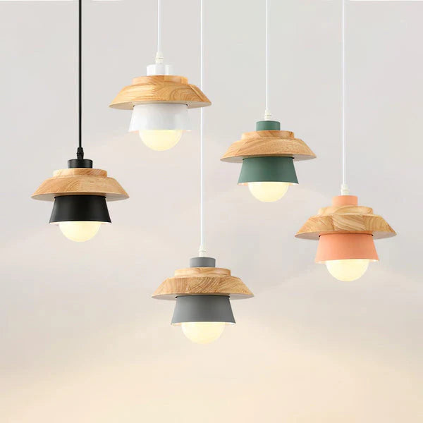 Nordic Wood LED Pendant Lamp