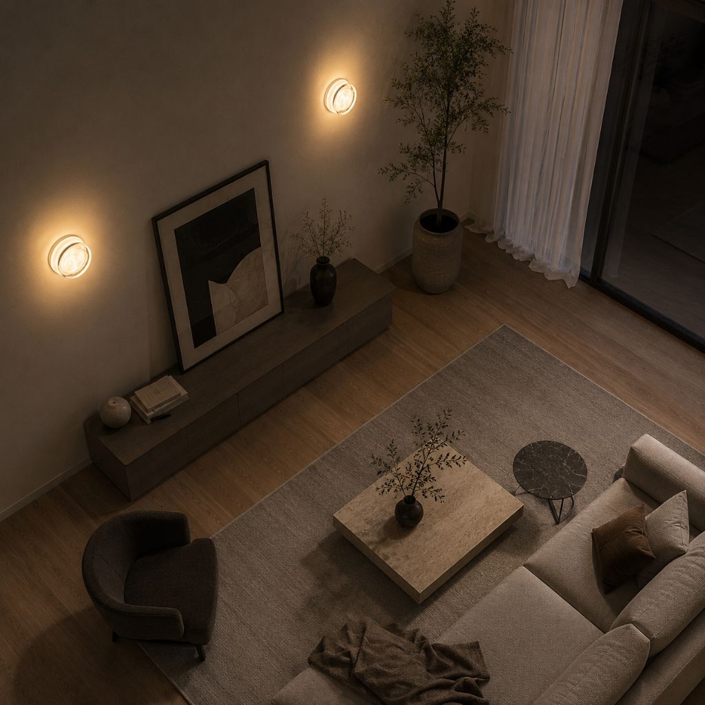 Modern Interior LED Wall Lamp - Amber Jelly Decor