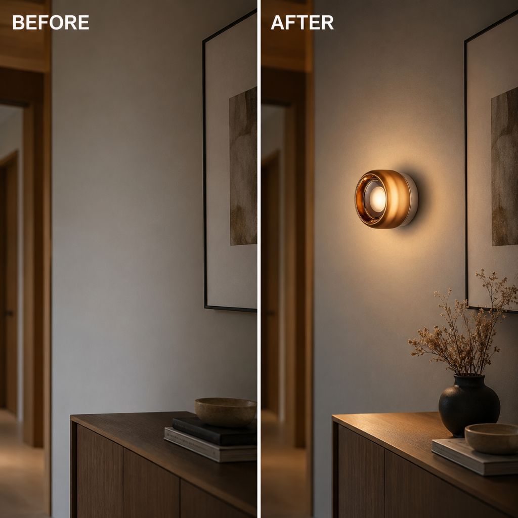 Modern Interior LED Wall Lamp - Amber Jelly Decor