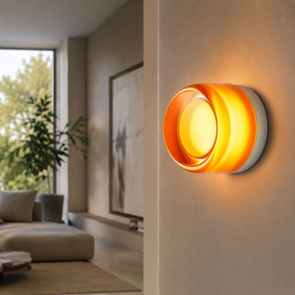 Modern Interior LED Wall Lamp - Amber Jelly Decor