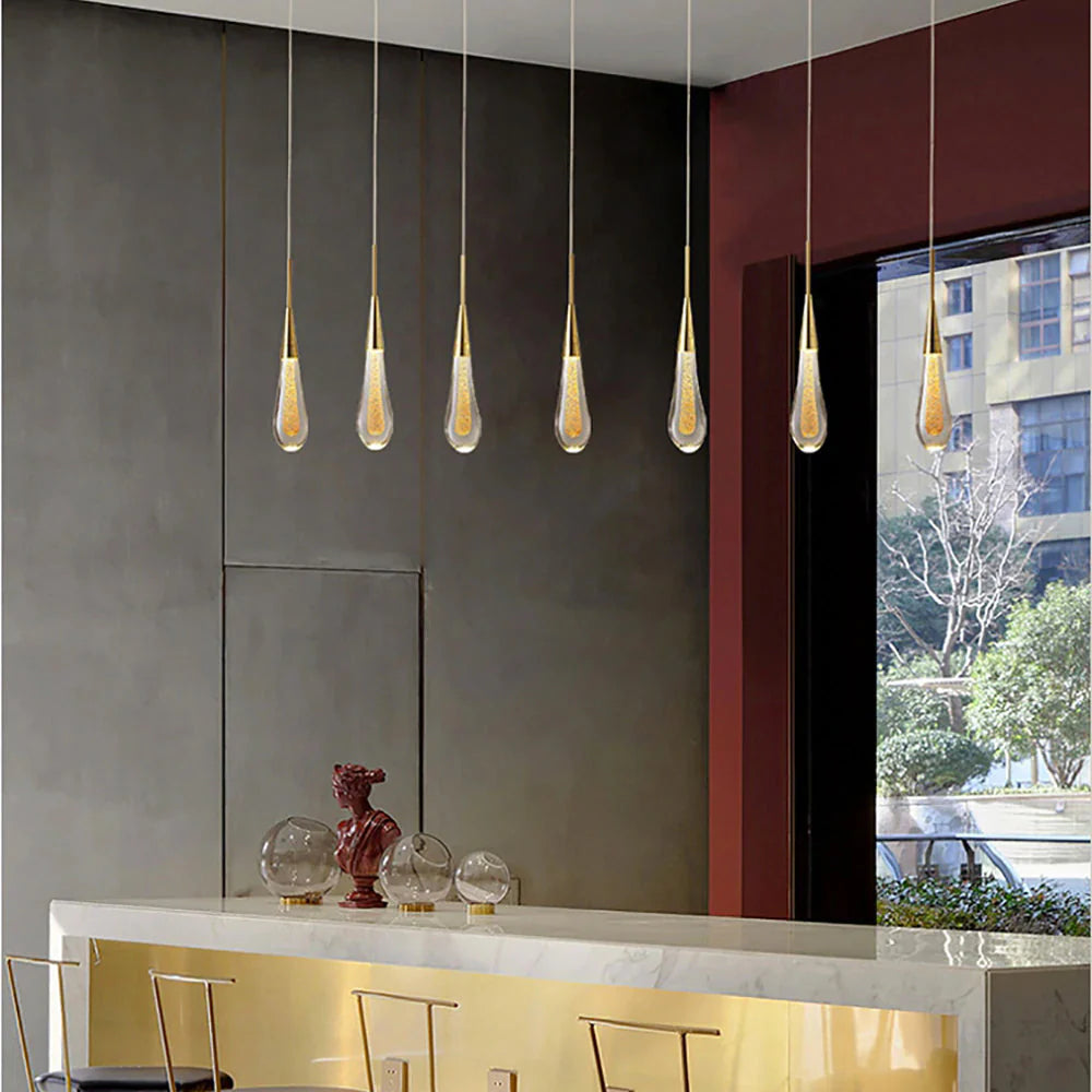 Modern LED Droplet Pendant Light