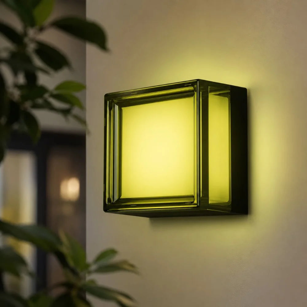 Modern led wall lamp square ip65 indoor outdoor sconce