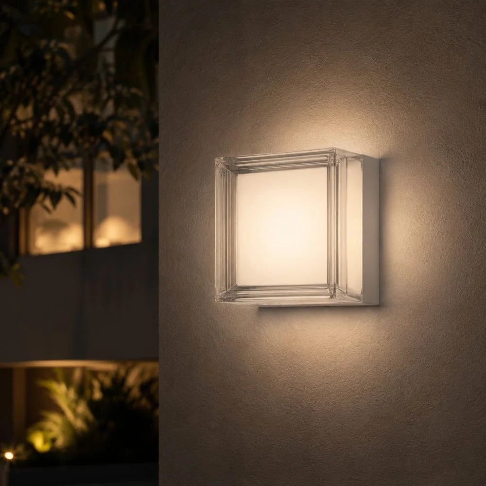 Modern led wall lamp square ip65 indoor outdoor sconce – view 4