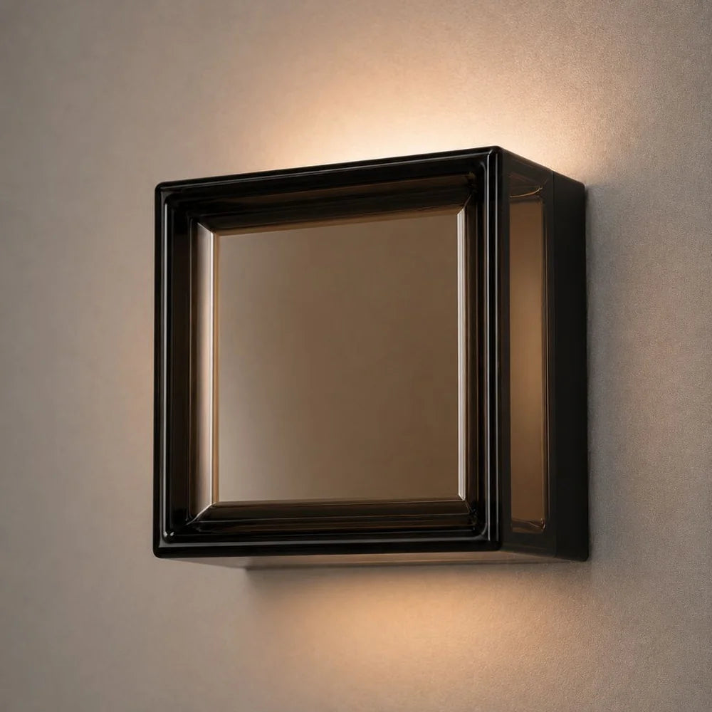 Modern led wall lamp square ip65 indoor outdoor sconce – view 9