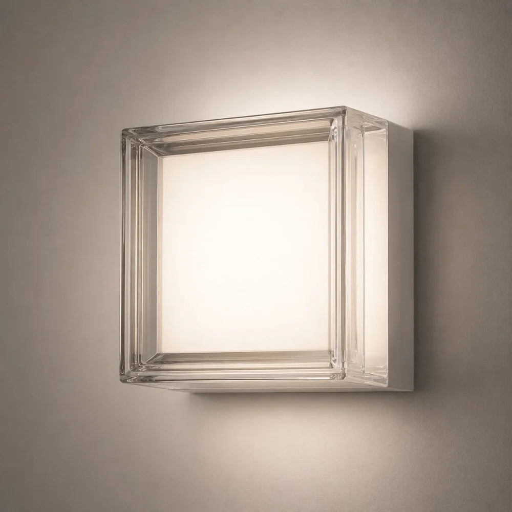 Modern led wall lamp square ip65 indoor outdoor sconce – view 12