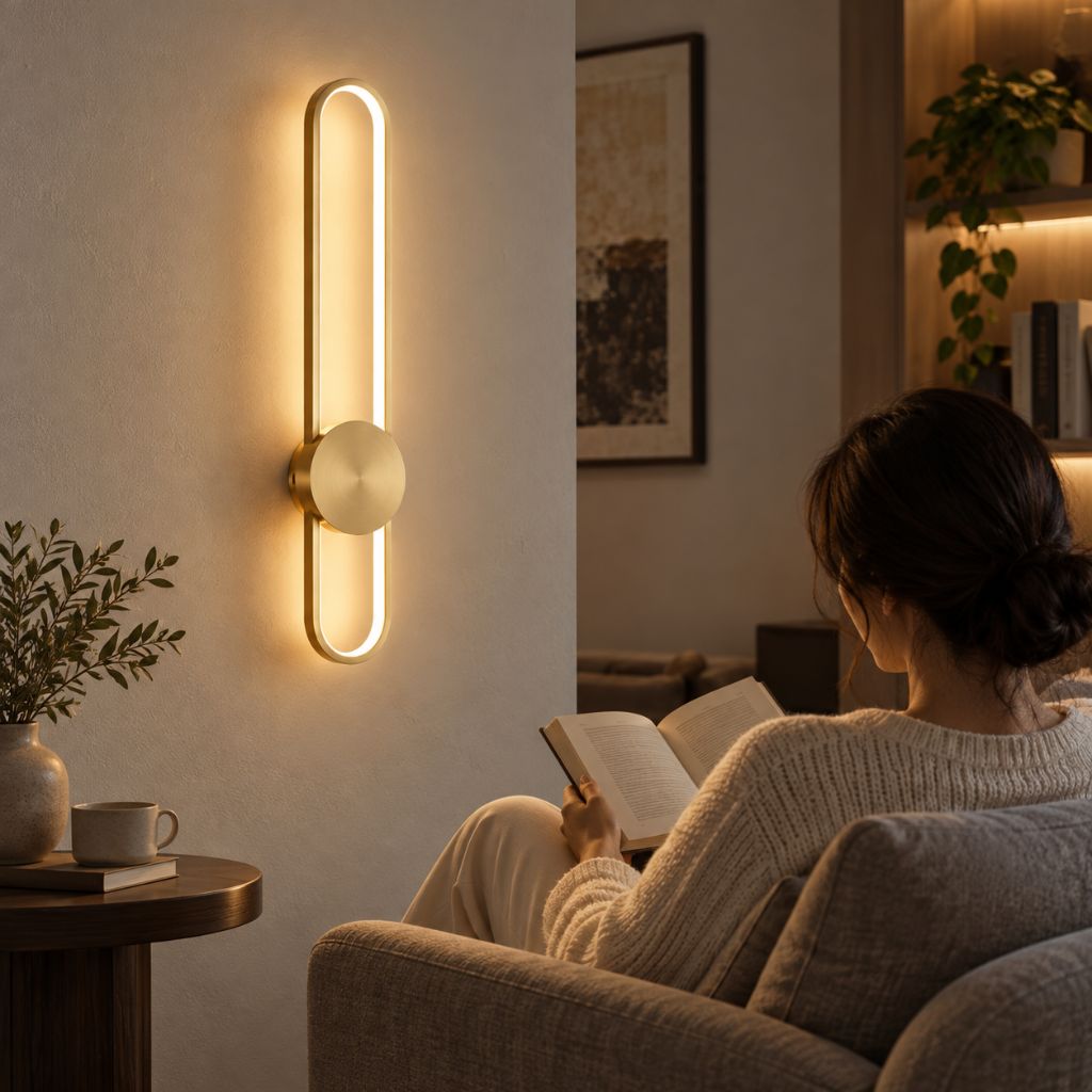 Modern Linear LED Wall Light with Silicone Diffuser