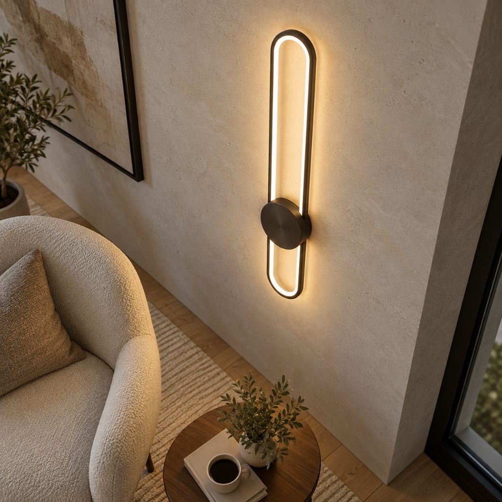 Modern Linear LED Wall Light with Silicone Diffuser