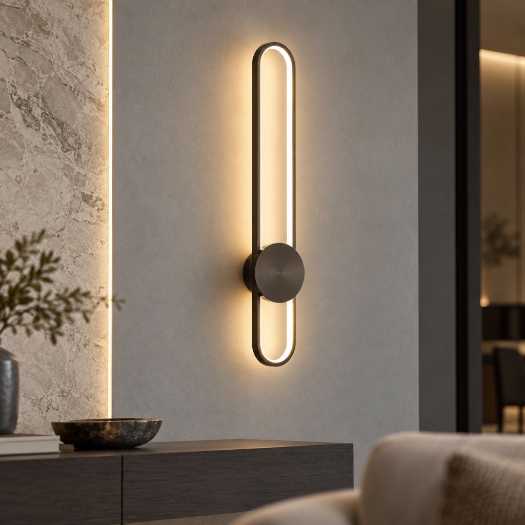Modern Linear LED Wall Light with Silicone Diffuser