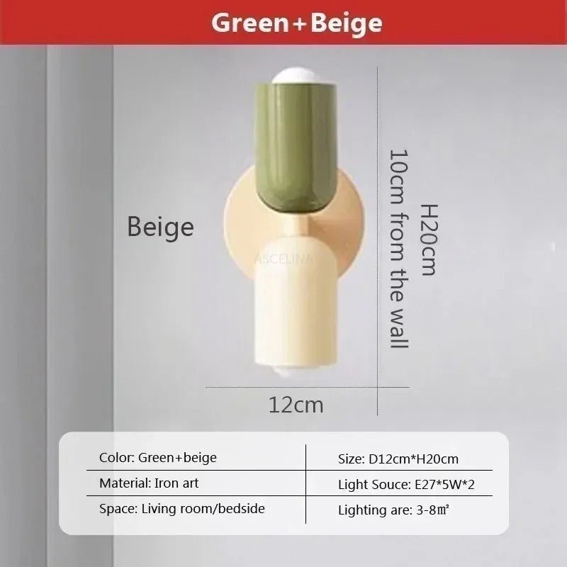 Modern Nordic LED Wall Lamp - Double Head - Lattea Global