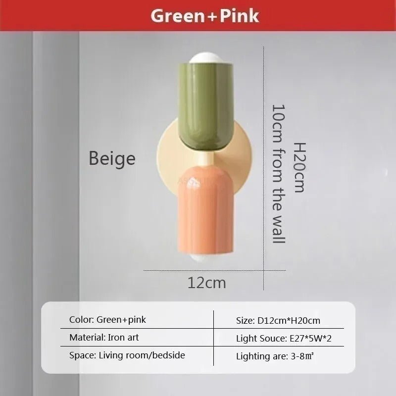 Modern Nordic LED Wall Lamp - Double Head - Lattea Global