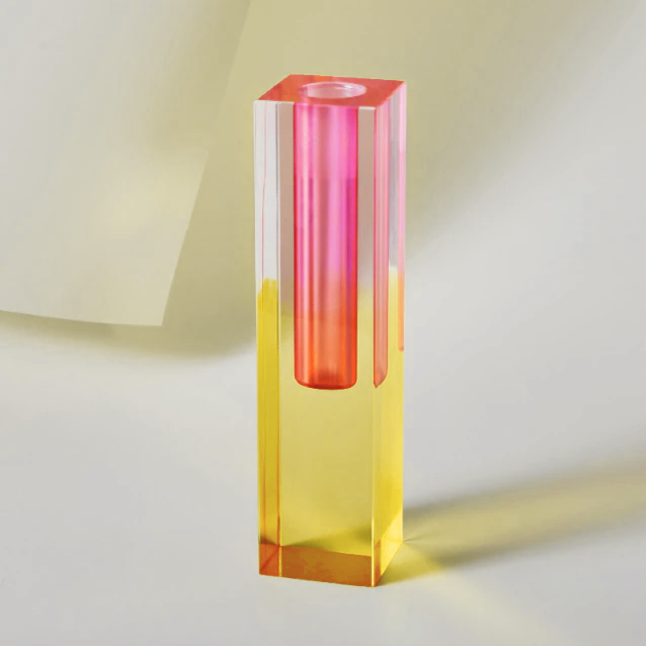 Modern Prism Acrylic Vase