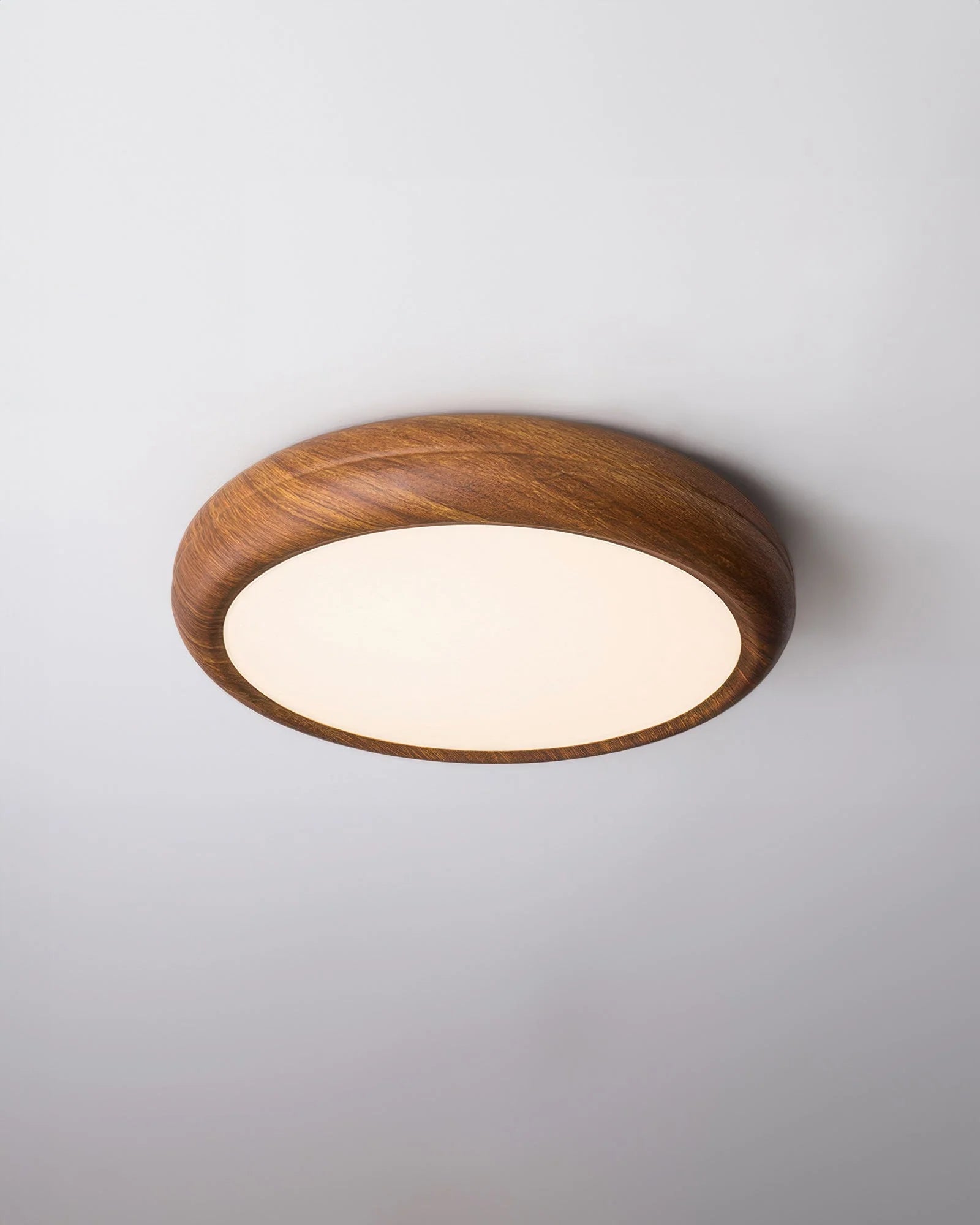 Modern Walnut LED Ceiling Light