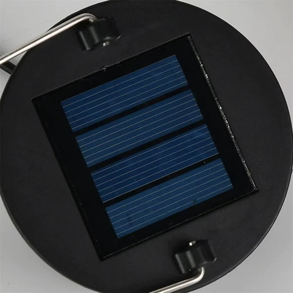 Moroccan solar hanging light outdoor metal lantern – view 11