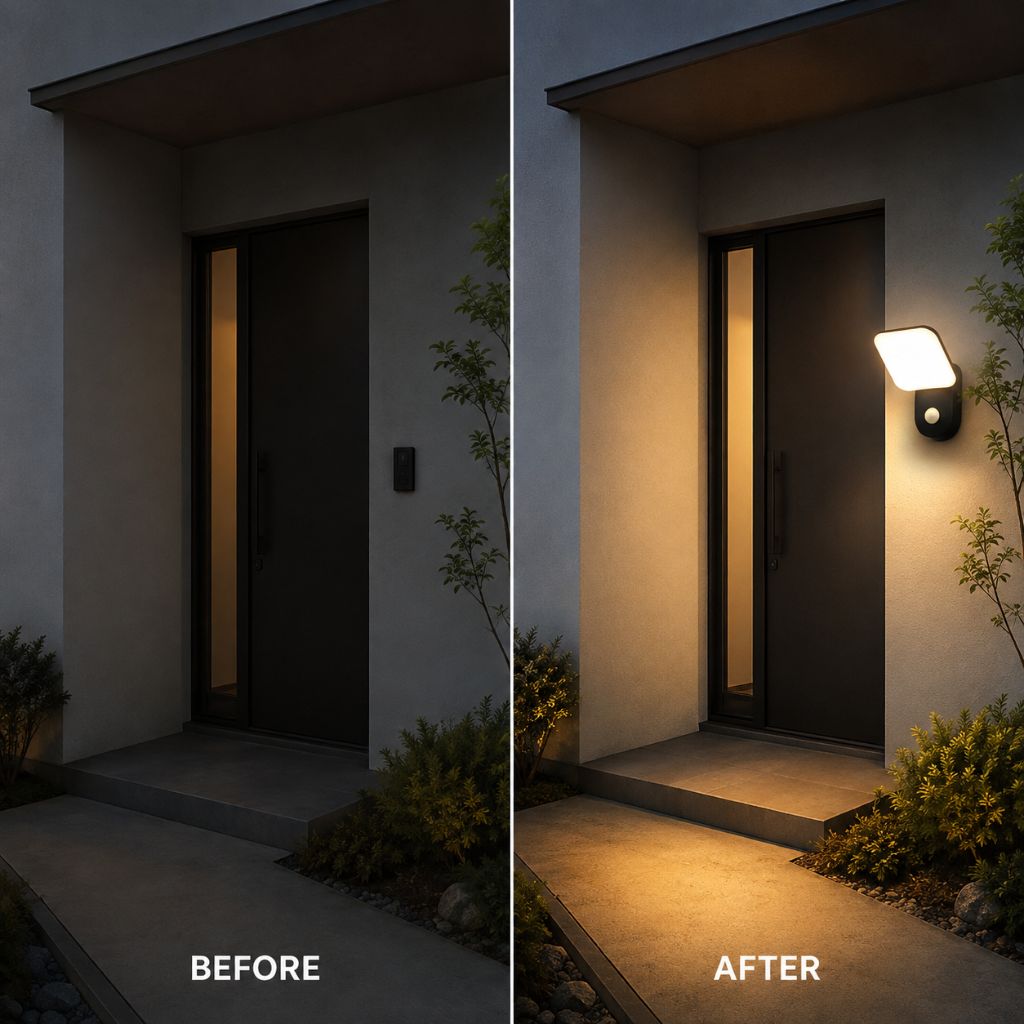 Motion-Activated Outdoor LED Wall Light