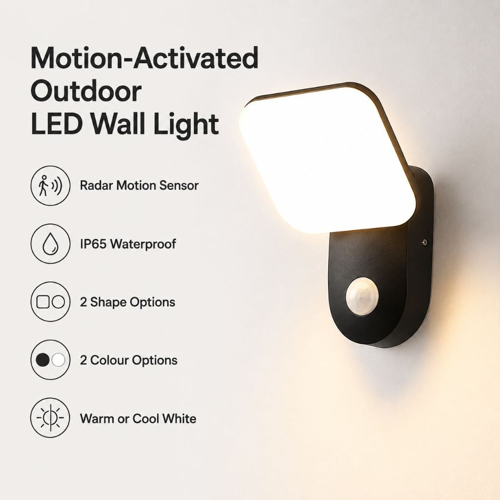 Motion-Activated Outdoor LED Wall Light