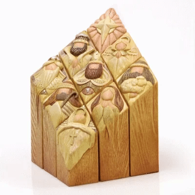 Nativity Pillar Statues | Handcrafted Decor - Lattea Global