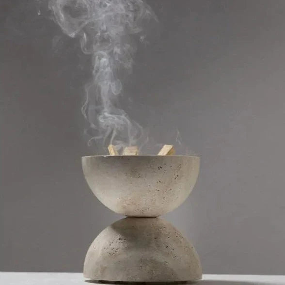 Natural Marble Incense Burner – Handcrafted Stone Design