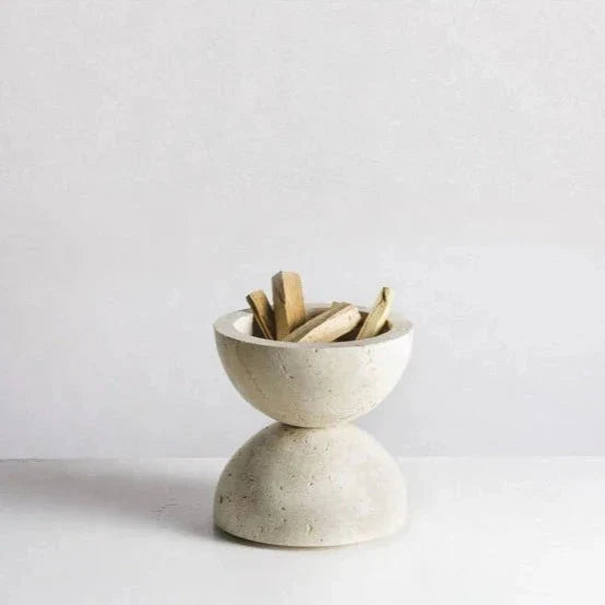 Natural Marble Incense Burner – Handcrafted Stone Design